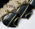 QTY 1 - Black Agate Heart Pendant / 1.5" Avg