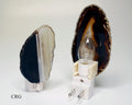 QTY 1 - Black Agate Nightlight with Bulb & Switch