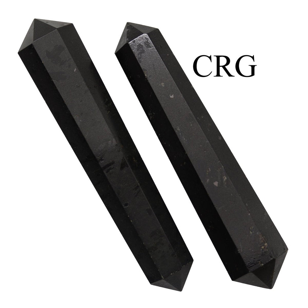 QTY 1 - Black Tourmaline Double Terminated Point / 3-5" AVG