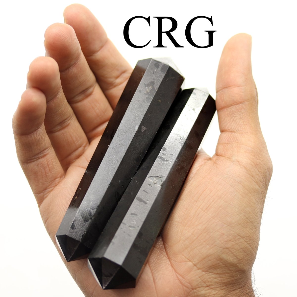 QTY 1 - Black Tourmaline Double Terminated Point / 3-5" AVG
