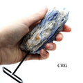 Qty 1. Blue Kyanite on Metal Base
