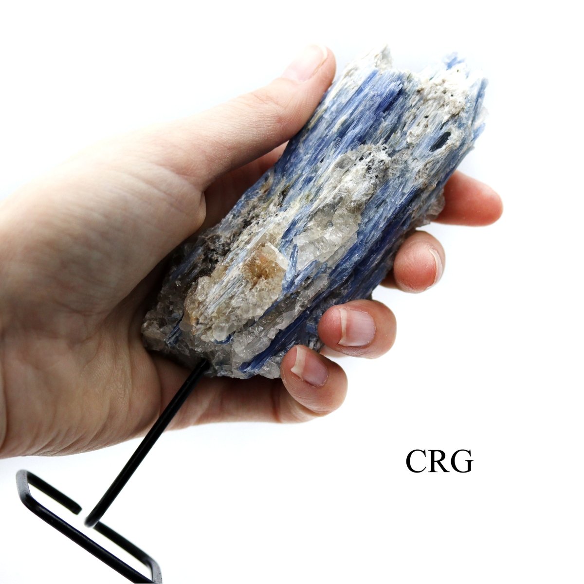 Qty 1. Blue Kyanite on Metal Base