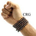 QTY 1 - Bronzite Stretch Bracelet / 8 mm Round Beads