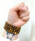 QTY 1 - Calligraphy Jasper Stretch Bracelet / 8mm AVG