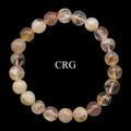 QTY 1 - Citrine Tumbled Bead Stretch Bracelet / 8mm AVG