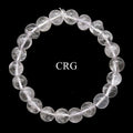 QTY 1 - Clear Quartz Tumbled Bead Stretch Bracelet / 8mm AVG