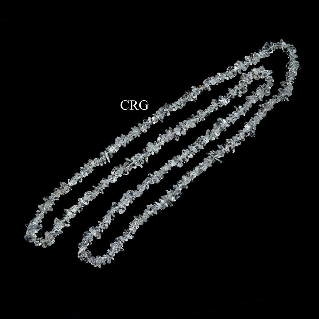 Crystal Quartz Strand Chip Necklace (32 Inches) (1 Piece)