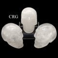 QTY 1 - Crystal Quartz Gemstone Skull / 3" AVG