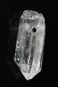 QTY 1 - Crystal Quartz Point with Drilled Hole / 1-1.25" AVG