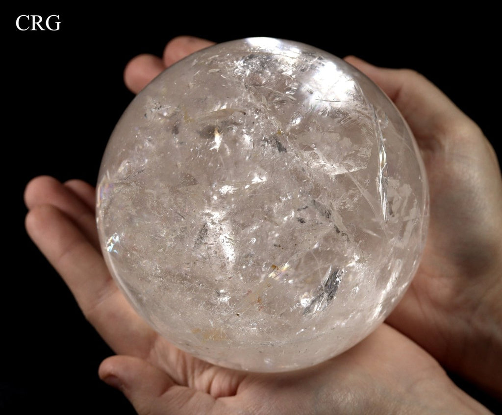 QTY 1 - Crystal Quartz Sphere / 11-13cm AVG