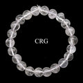 QTY 1 - Crystal Quartz Tumbled Bead Stretch Bracelet / 8mm AVG