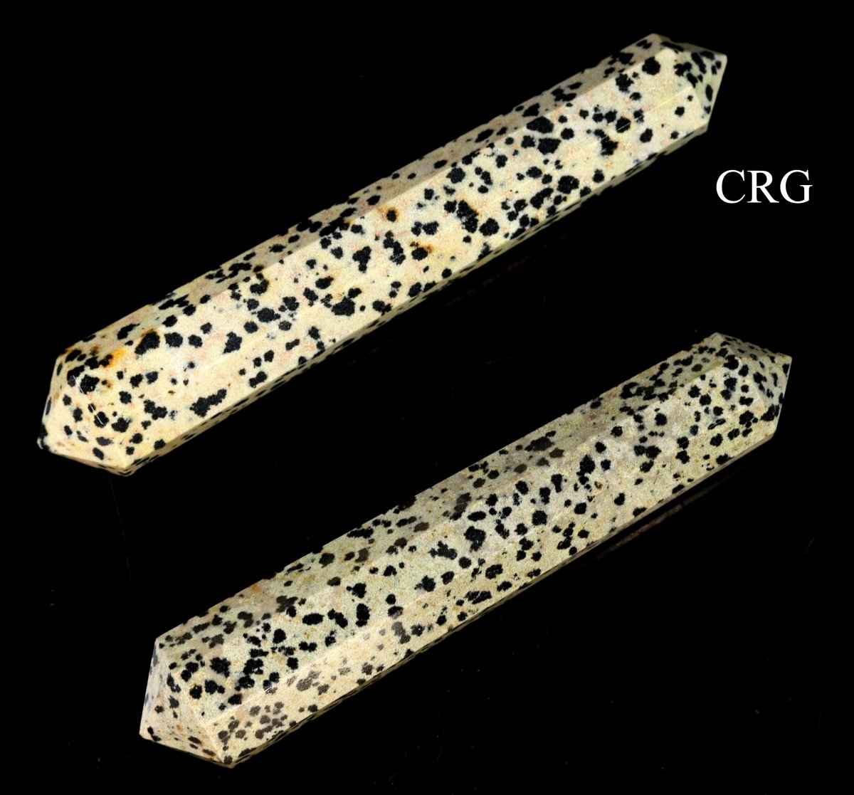 Dalmatian Jasper Double Pointed Wand - 3"-5" - Qty 1