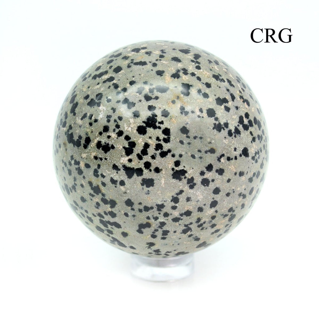 QTY 1 - Dalmatian Jasper Gemstone Sphere / 40-50mm AVG