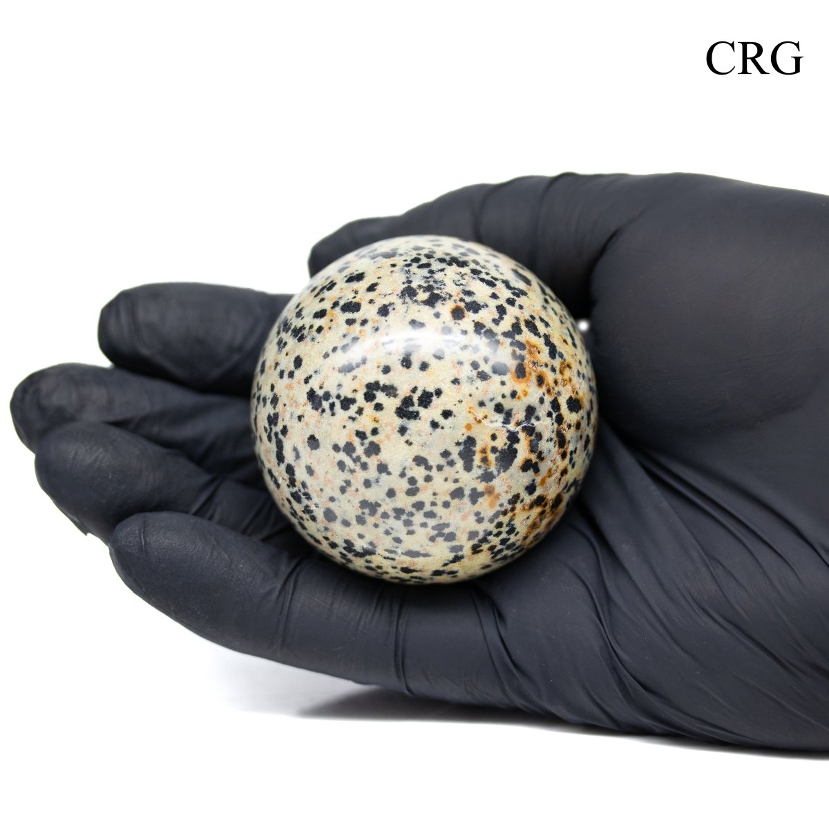 QTY 1 - Dalmatian Jasper Gemstone Sphere / 40-50mm AVG