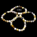 QTY 1 - Dendritic Agate Opal Stretch Bracelet / 8mm AVG