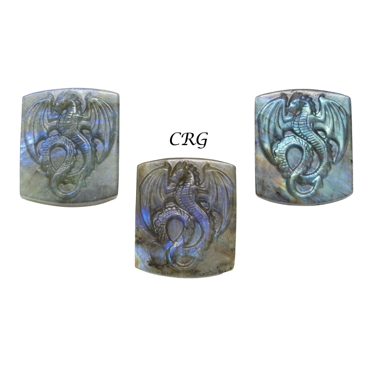 Qty 1 - Dragon Labradorite Super Flash Carving