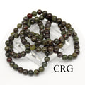 QTY 1 - Dragon's Blood Jasper Stretch Bracelet / 8mm AVG