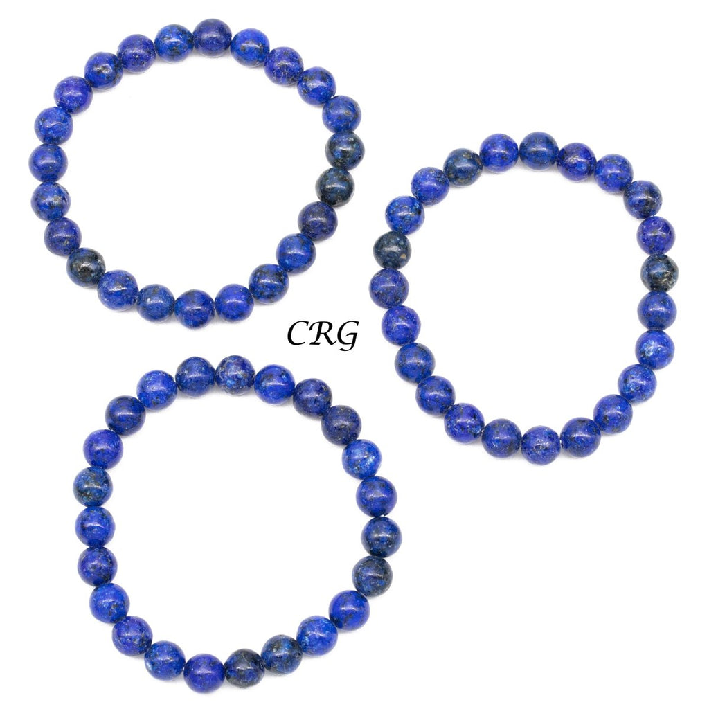 Dumortierite Tumbled Bead Stretch Bracelet  8mm (1 Piece)