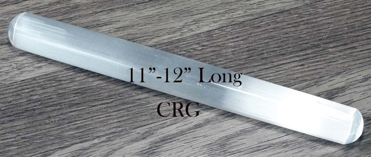 QTY 1 - Exclusive Large Selenite Wand / 11" AVG