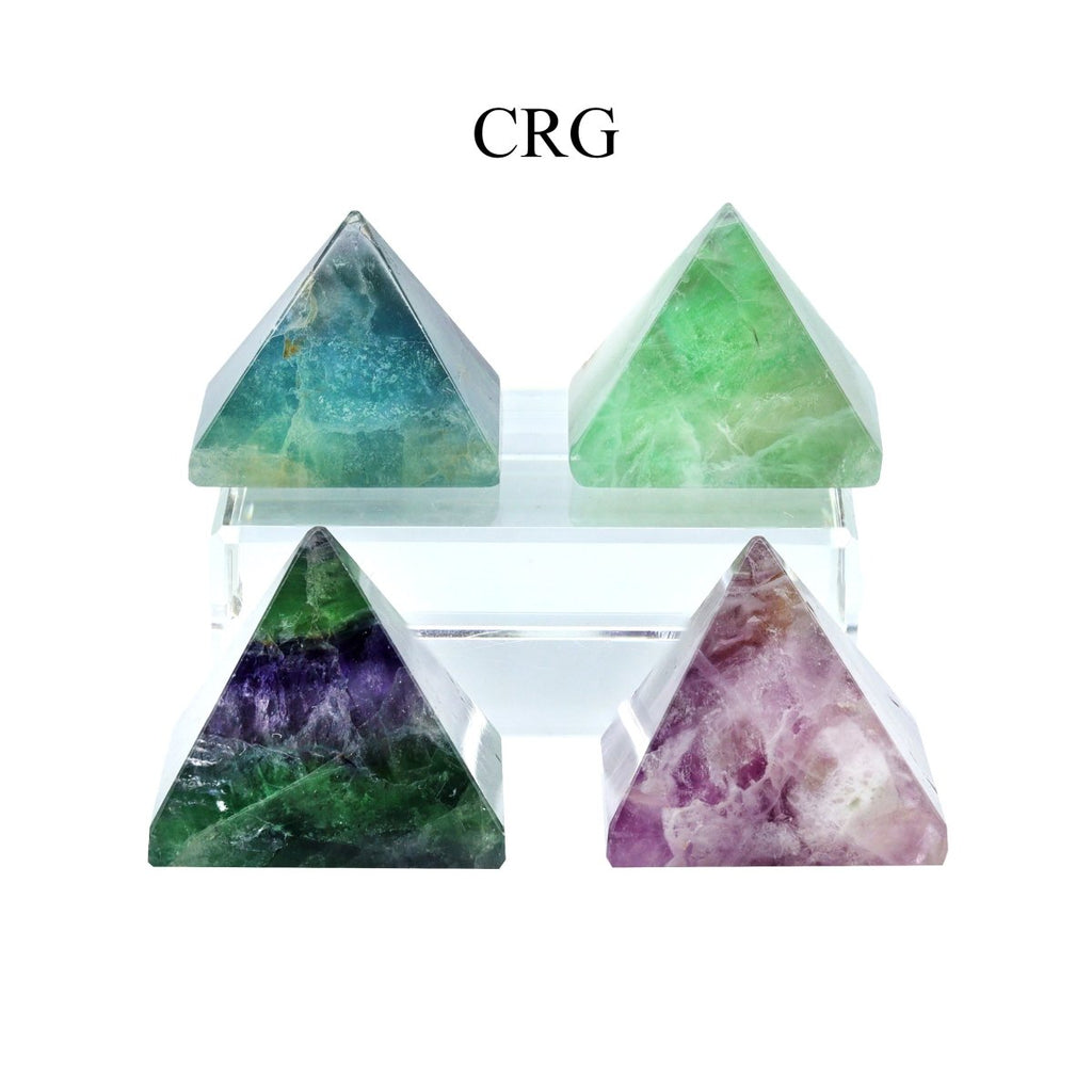 QTY 1 - Fluorite Pyramid from China / 30-40 MM AVG