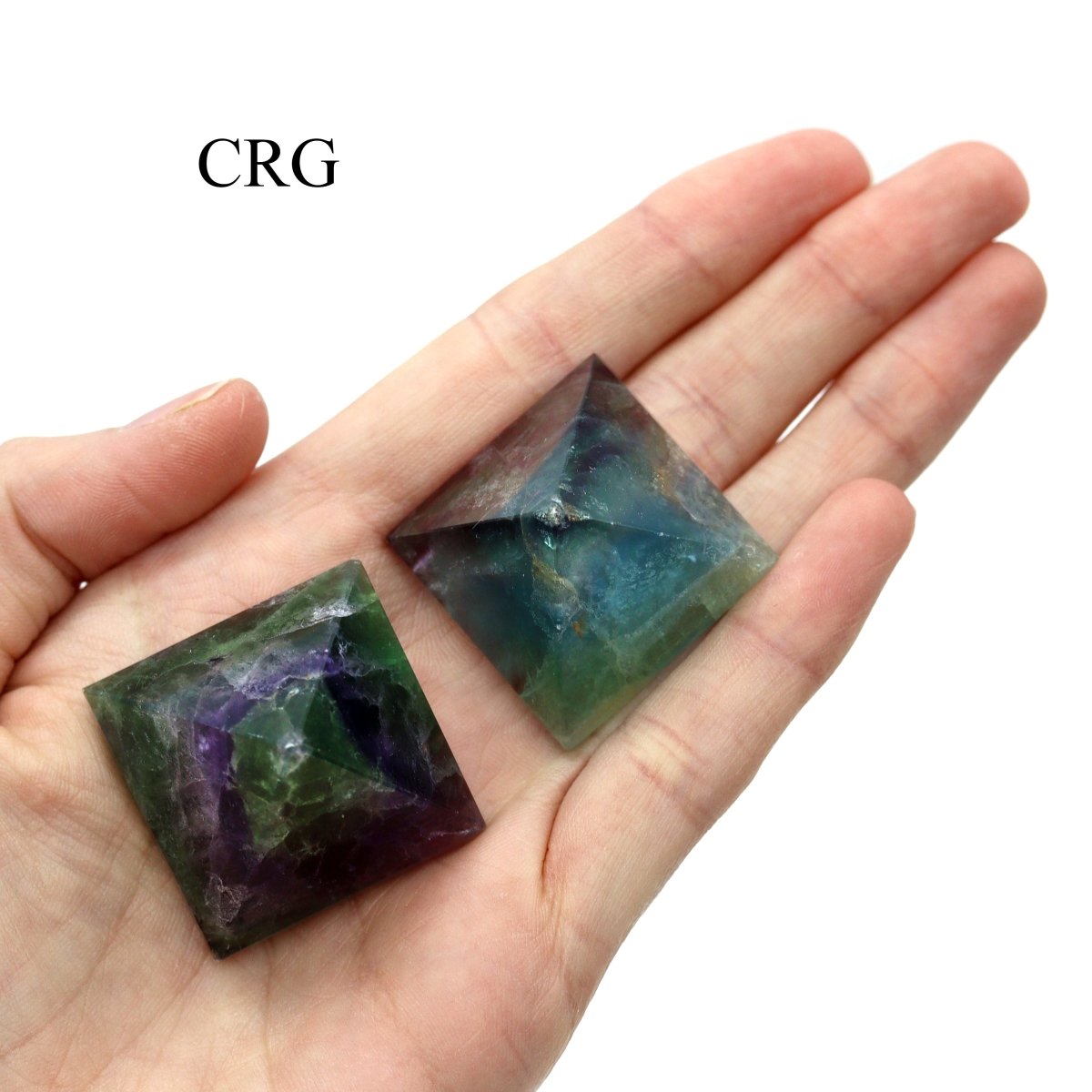 QTY 1 - Fluorite Pyramid from China / 30-40 MM AVG
