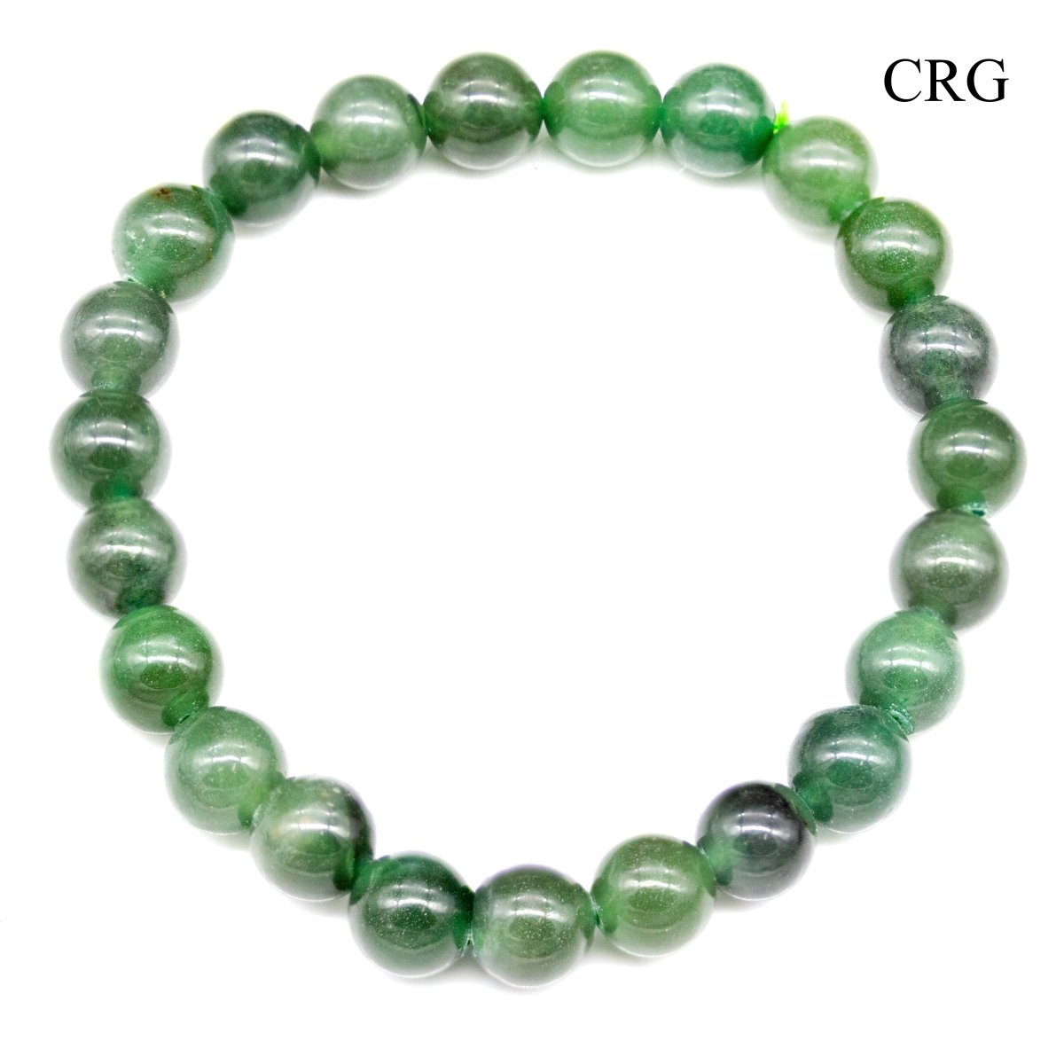 QTY 1 - Fluorite Tumbled Bead Stretch Bracelet / 8mm AVG