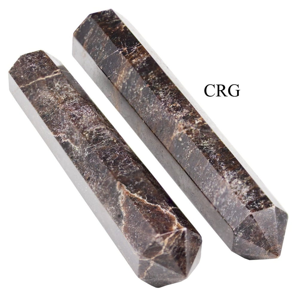 QTY 1 - Garnet Double Pointed Wand / 3-5" AVG