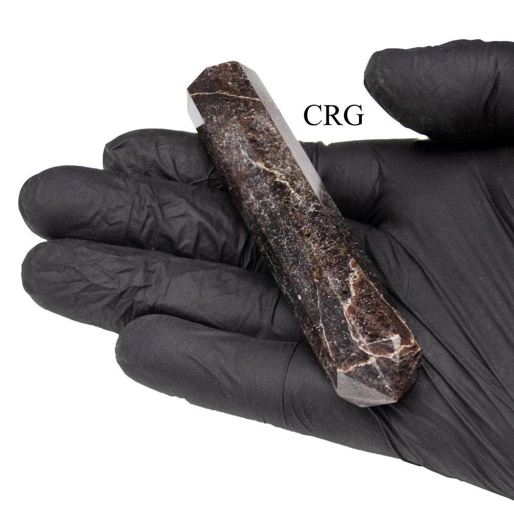 QTY 1 - Garnet Double Pointed Wand / 3-5" AVG