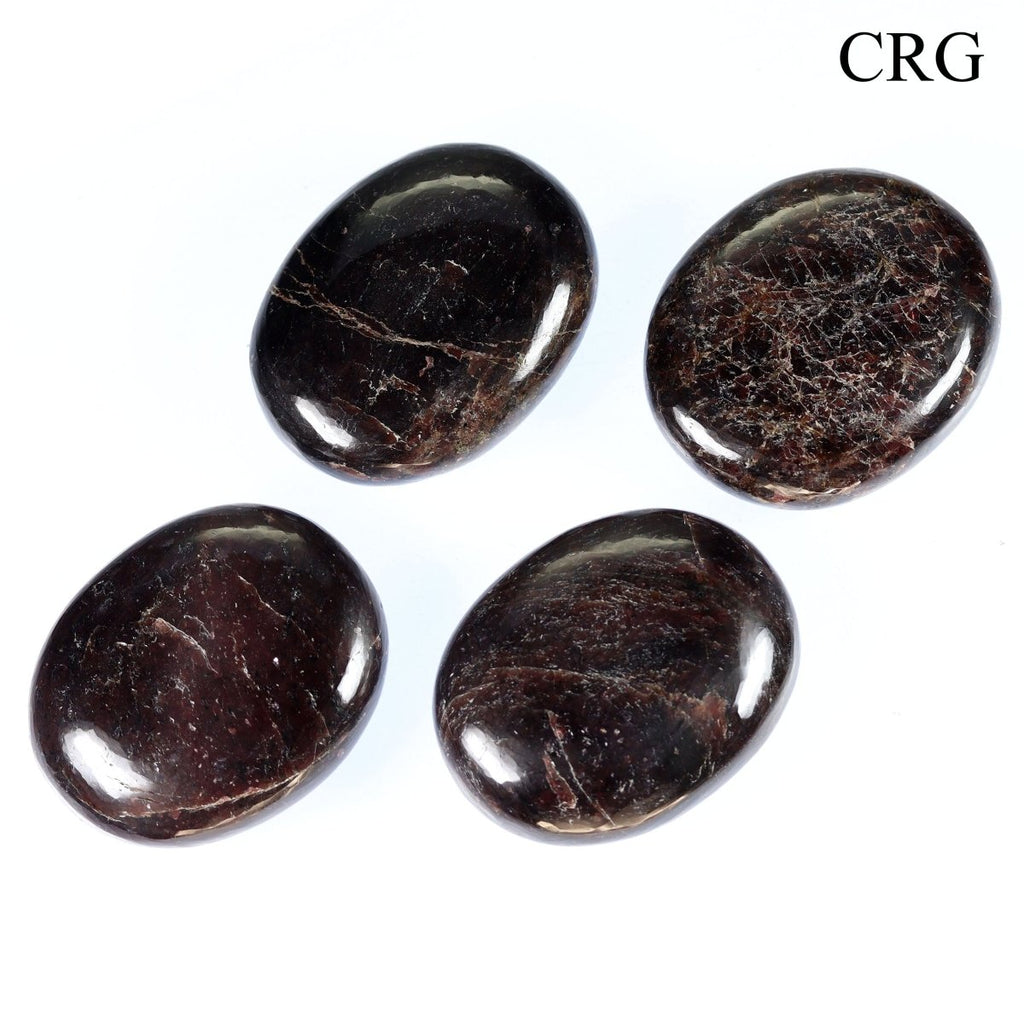 QTY 1 - Garnet Palm Stone / 50 MM AVG