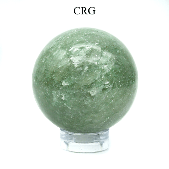 QTY 1 - Green Aventurine Gemstone Sphere / 40-50mm AVG
