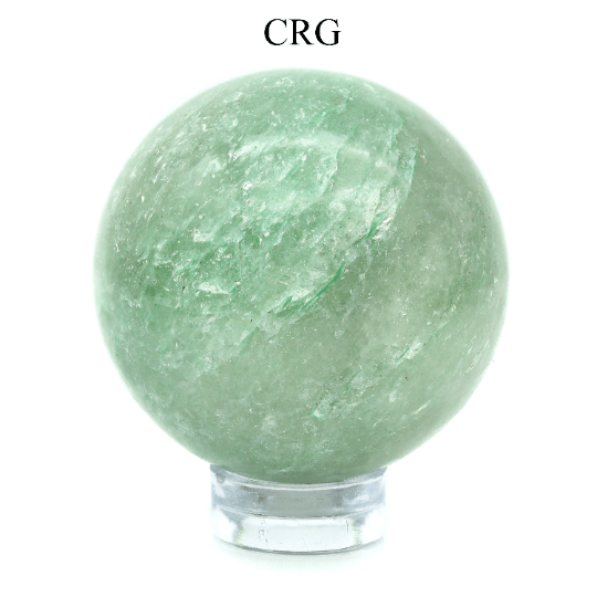 QTY 1 - Green Aventurine Gemstone Sphere / 40-50mm AVG