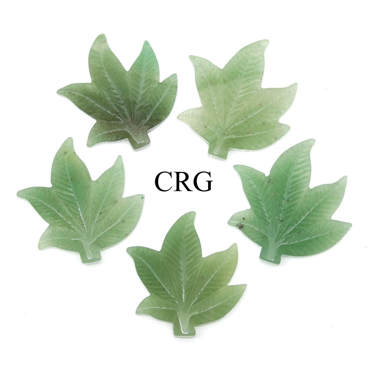 QTY 1 - Green Aventurine Leaf / 1.75"-2.5" avg.