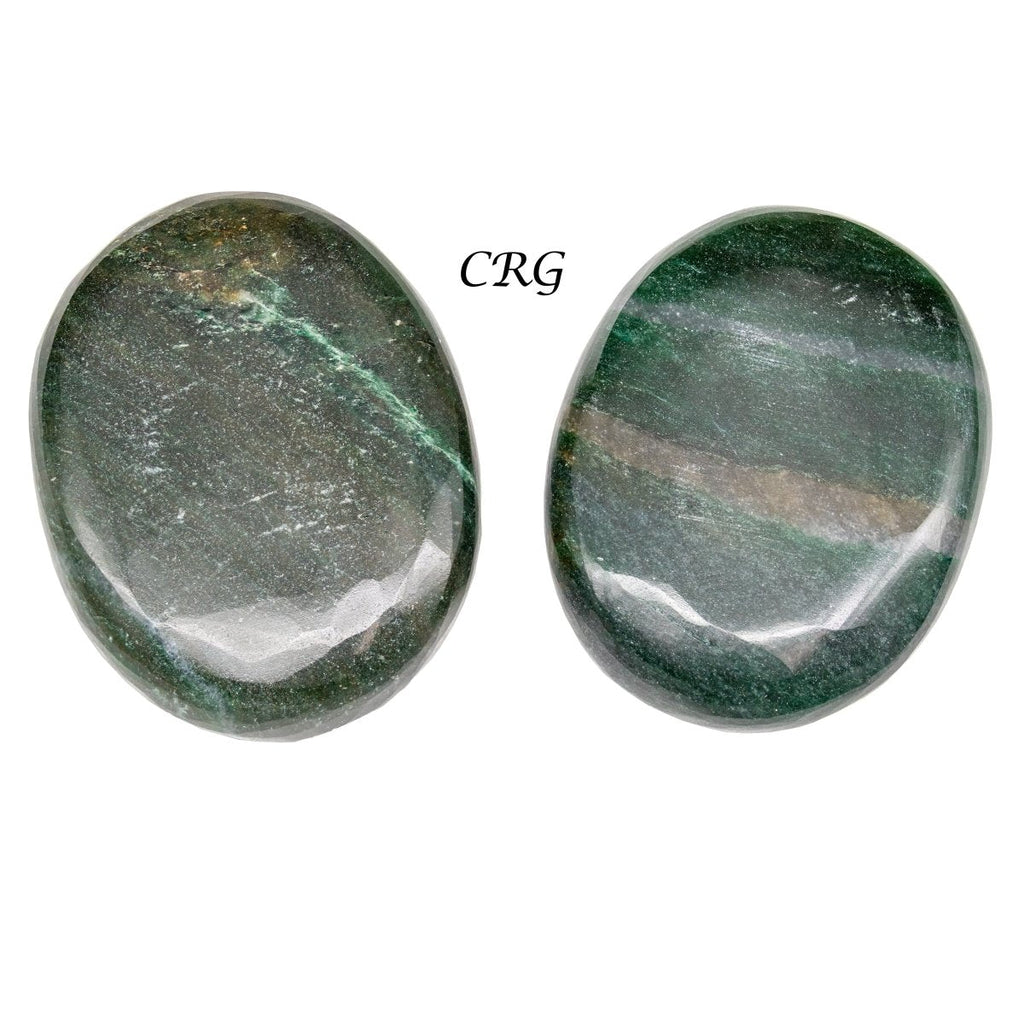 QTY 1 - Green Bloodstone Palm Stone / 2" Avg