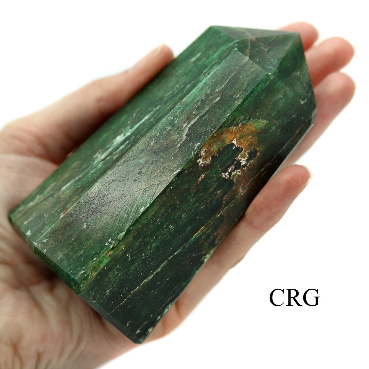 QTY 1 - Green Jade Point from India / 3-5" Avg