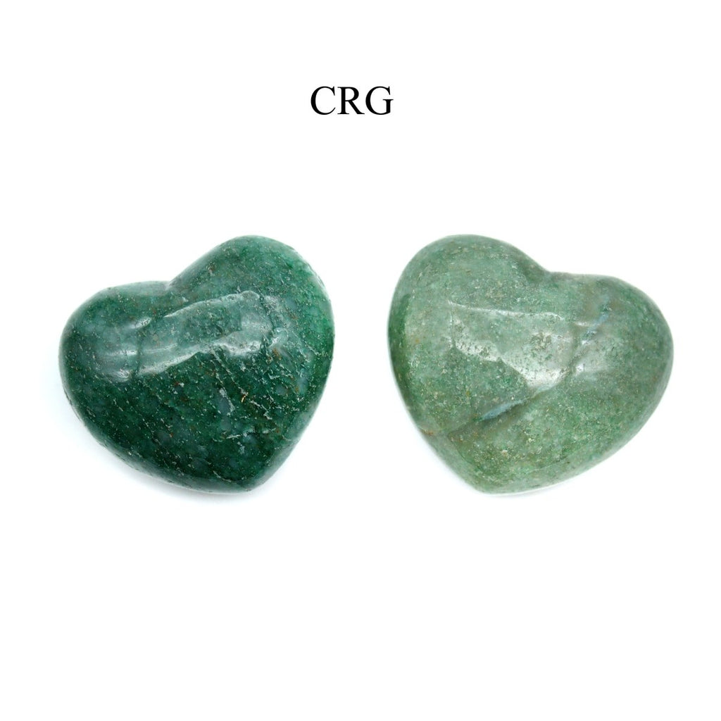 QTY 1 - Green Quartz Puffy Heart / 1-2" AVG