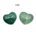 QTY 1 - Green Quartz Puffy Heart / 1-2" AVG