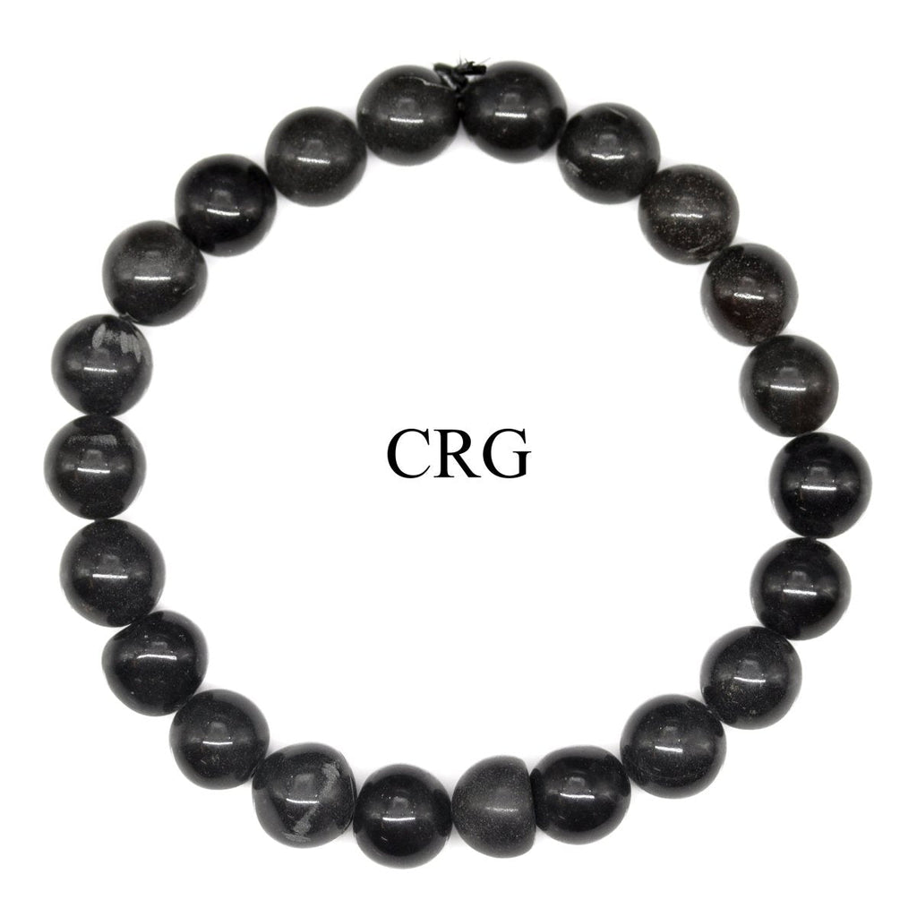 QTY 1 - Grey Aventurine Tumbled Bead Stretch Bracelet / 8mm AVG