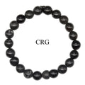 QTY 1 - Grey Aventurine Tumbled Bead Stretch Bracelet / 8mm AVG
