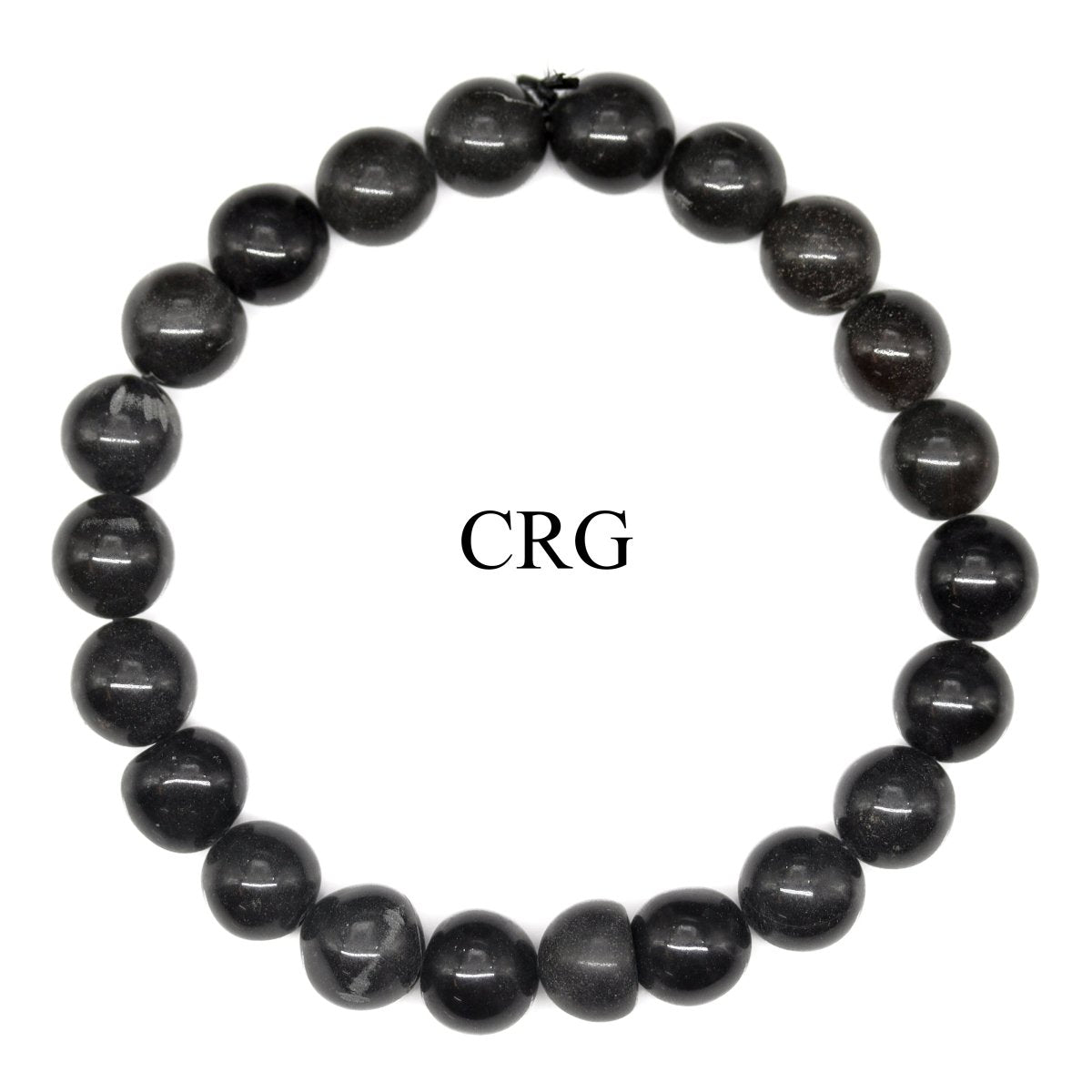 QTY 1 - Grey Aventurine Tumbled Bead Stretch Bracelet / 8mm AVG