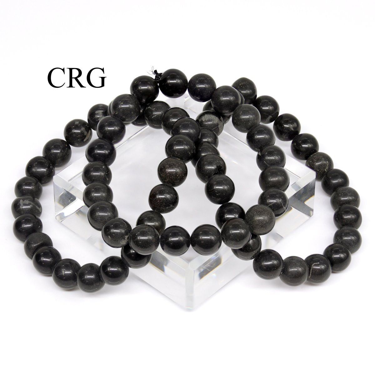 QTY 1 - Grey Aventurine Tumbled Bead Stretch Bracelet / 8mm AVG