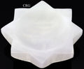 QTY 1 - Hand-Carved 8 Sided Sun Selenite Bowl (15 cm)