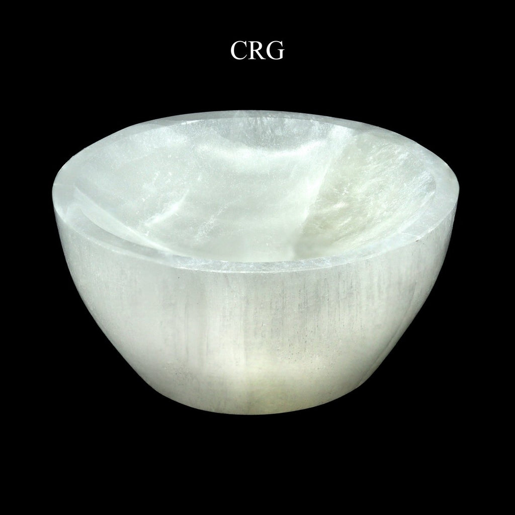 Hand Carved Selenite Bowl 10cm (1 Piece)