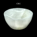 Hand Carved Selenite Bowl 10cm (1 Piece)