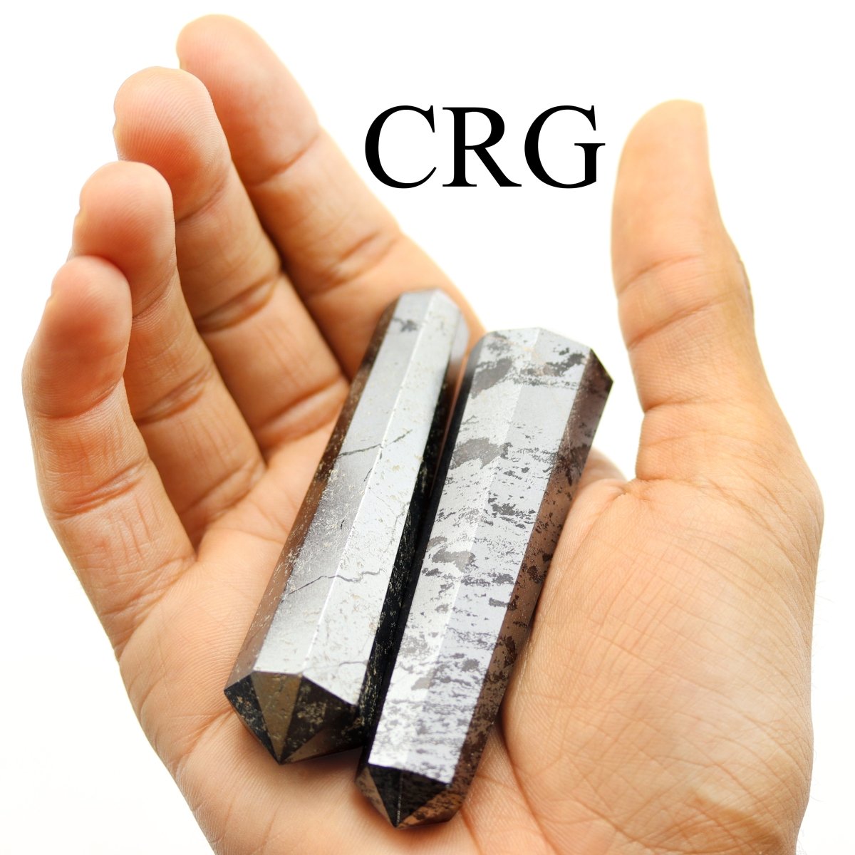 QTY 1 - Hematite Double Terminated Point / 3-5" AVG