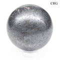 QTY 1 - Hematite Gemstone Sphere / 40-50mm AVG