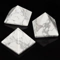 QTY 1 - Howlite Pyramid / 1-3" AVG