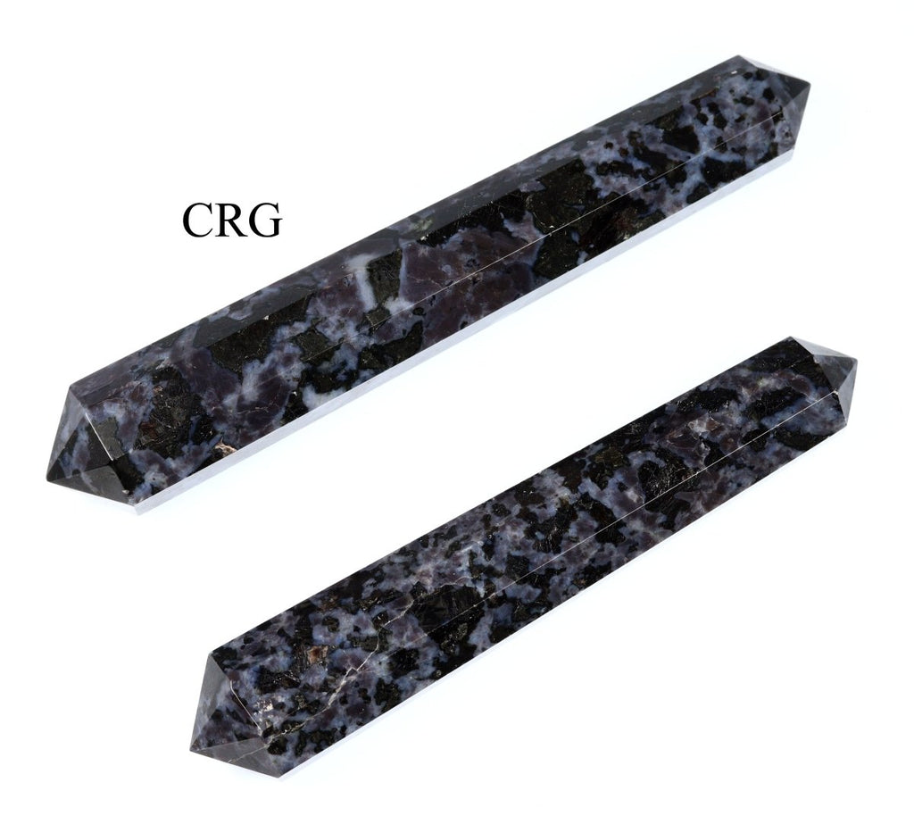 QTY 1 - Indigo Gabbro Double Pointed Wand / 3-5" AVG