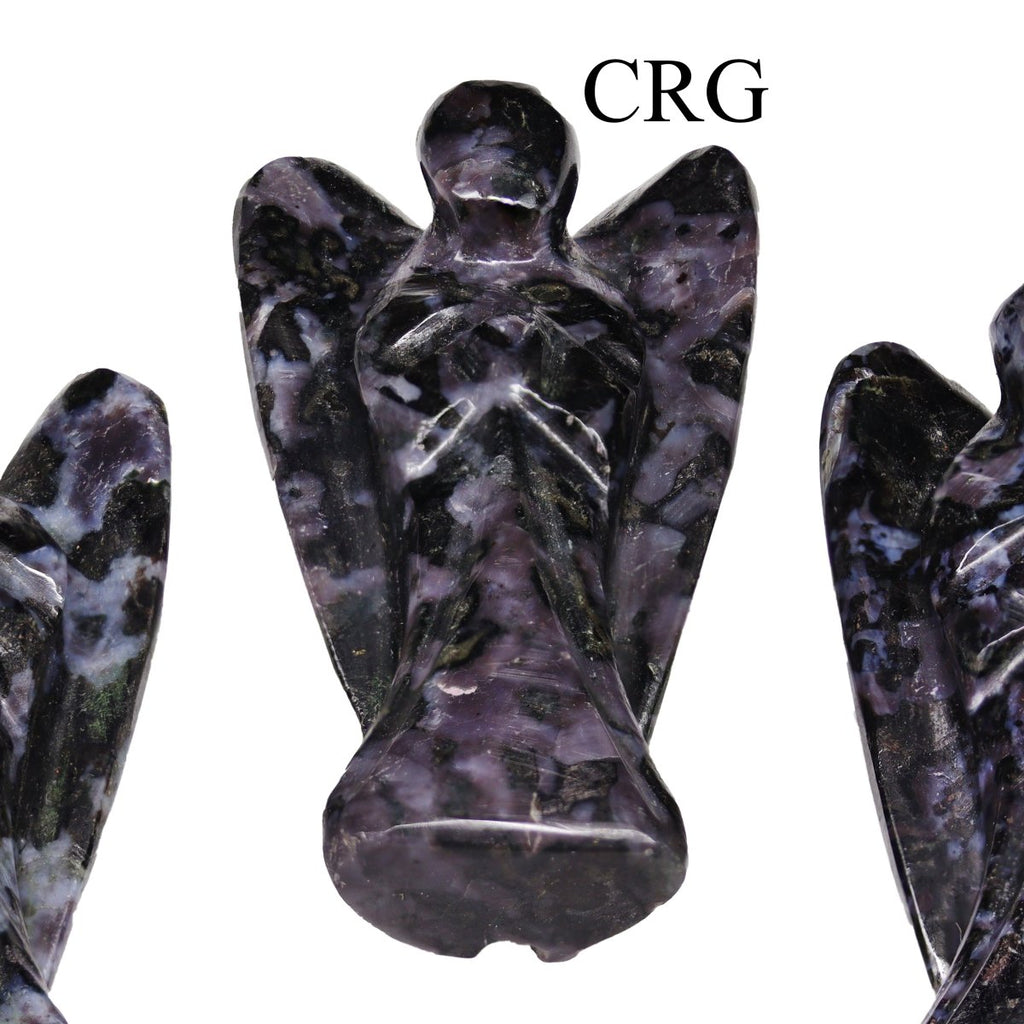 QTY 1 - Indigo Gabbro Gemstone Pocket Angel / 2" AVG