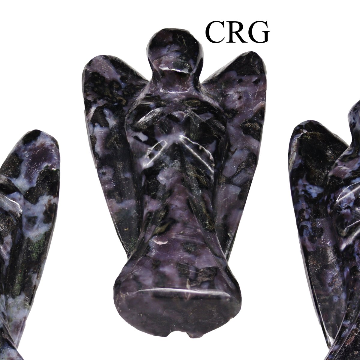QTY 1 - Indigo Gabbro Gemstone Pocket Angel / 2" AVG