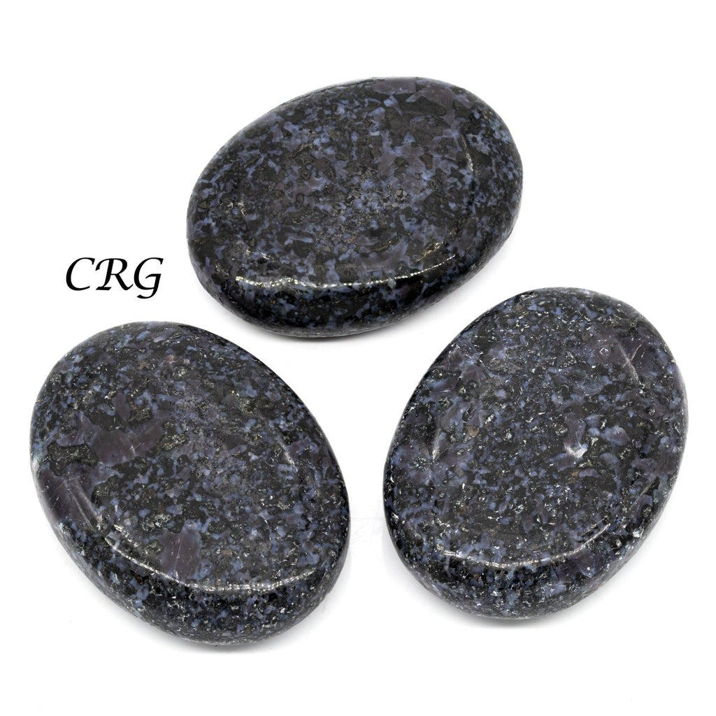 QTY 1 - Indigo Gabbro Palm Stone / 2" Avg
